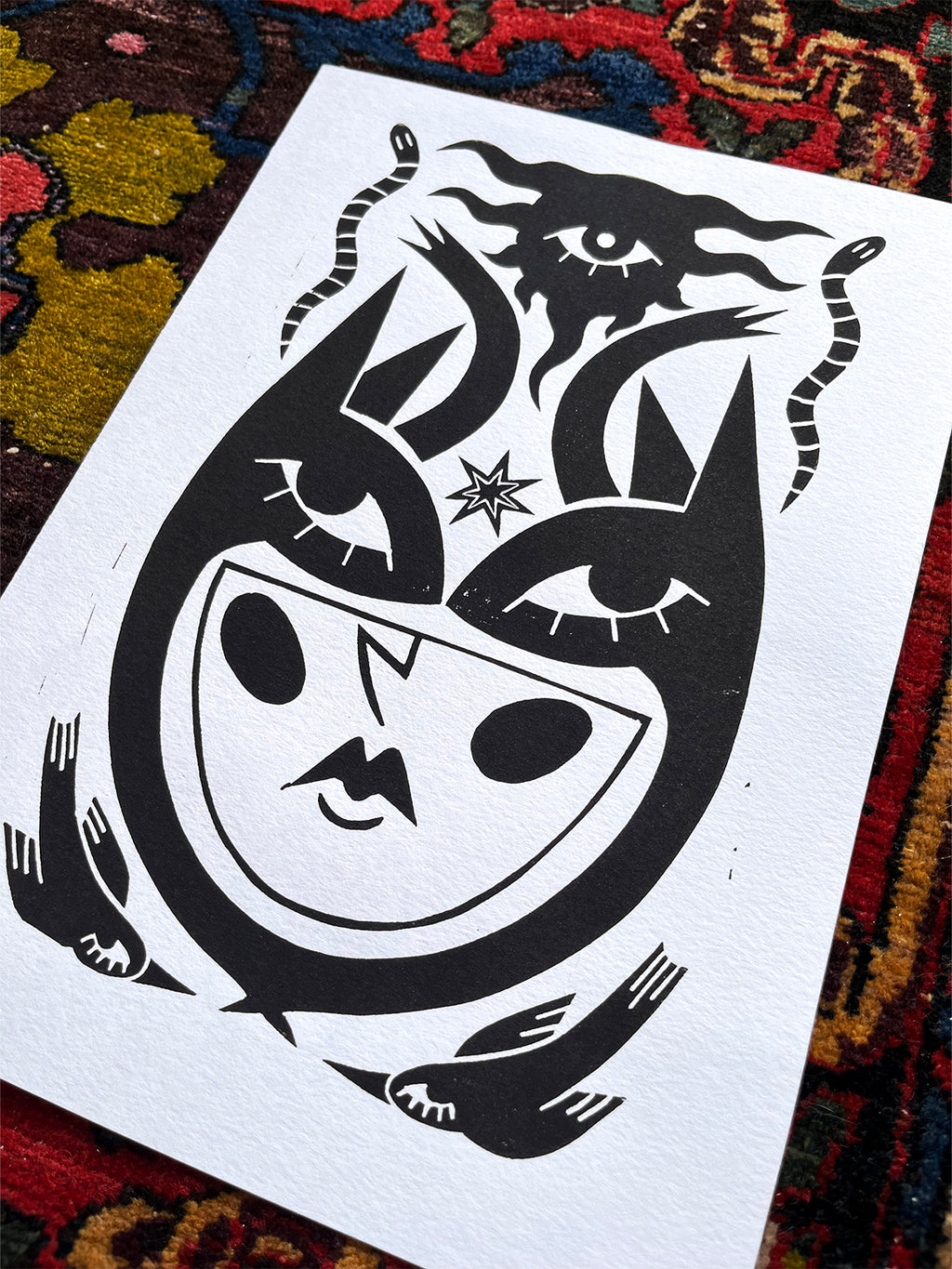 In Embrace of Thoughts Print
