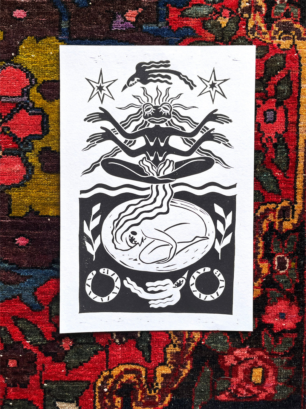 Seed of Change Block Print