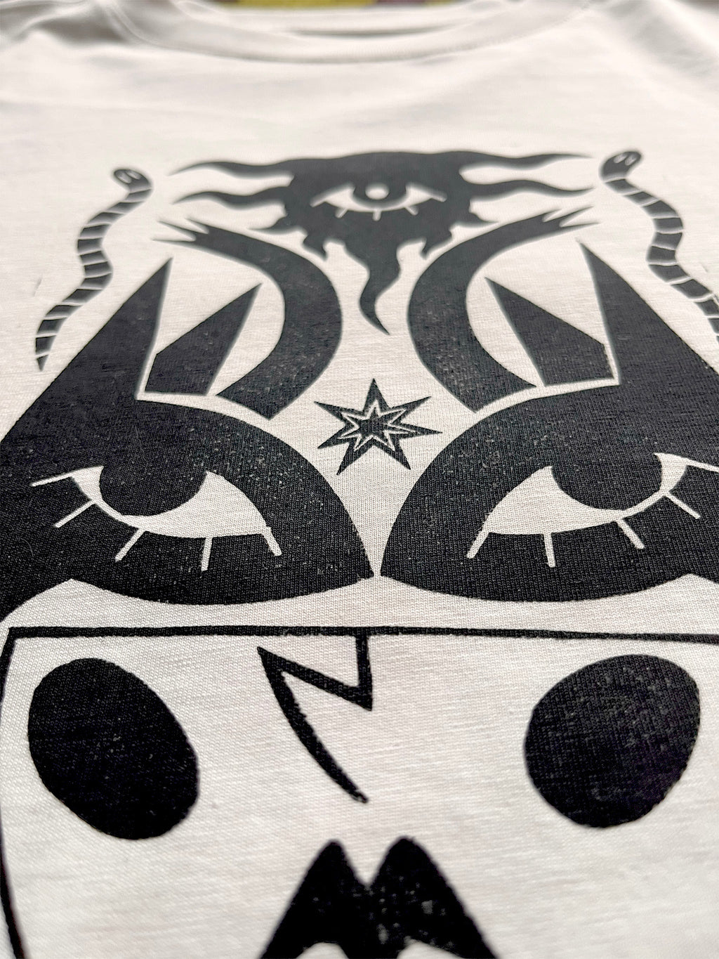 In Embrace of Thoughts Handprinted Boxy T-shirt Women