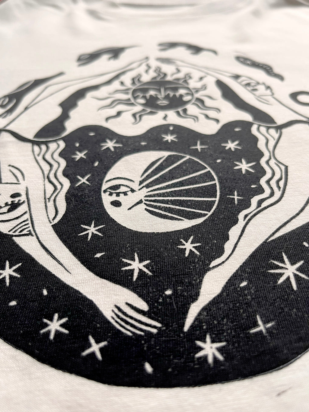 In Cycles Handprinted Boxy T-shirt Women