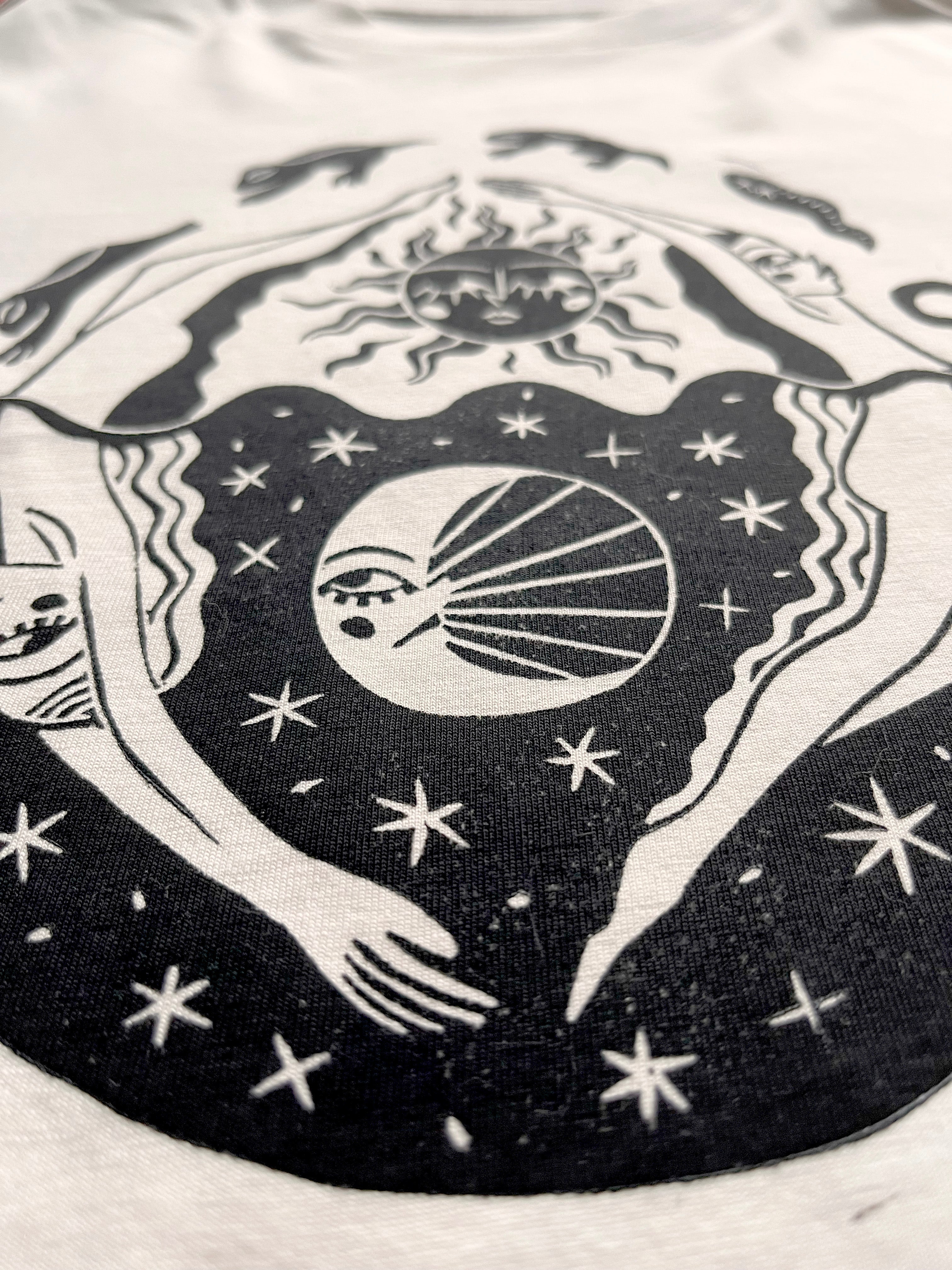 In Cycles Handprinted Boxy T-shirt Women