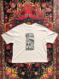 Misguided Care Handprinted Boxy T-shirt Women