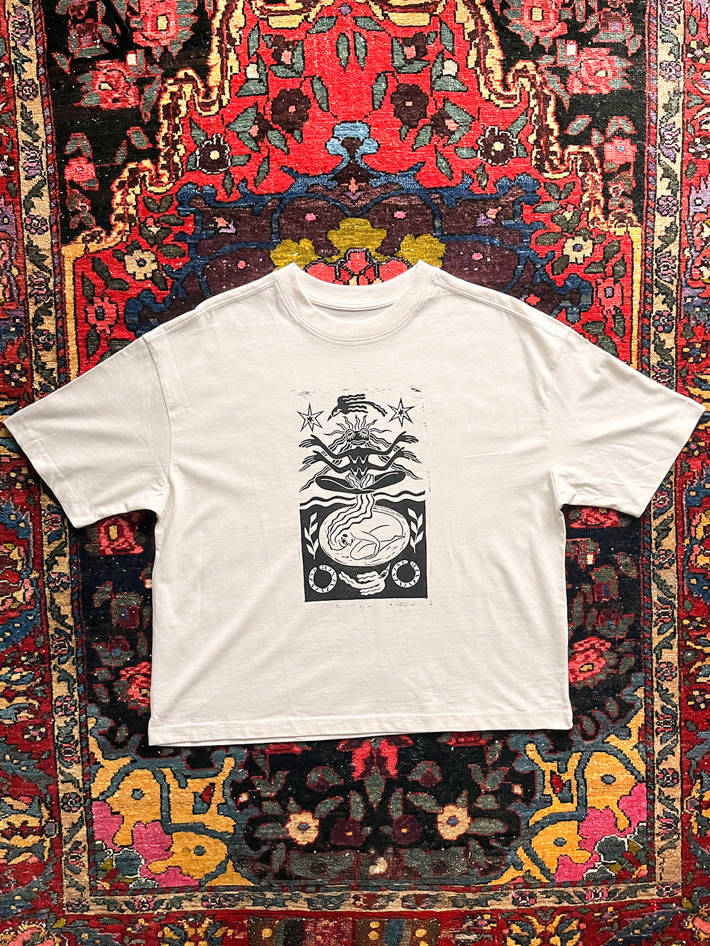 Seed of Change Handprinted Boxy T-shirt Women