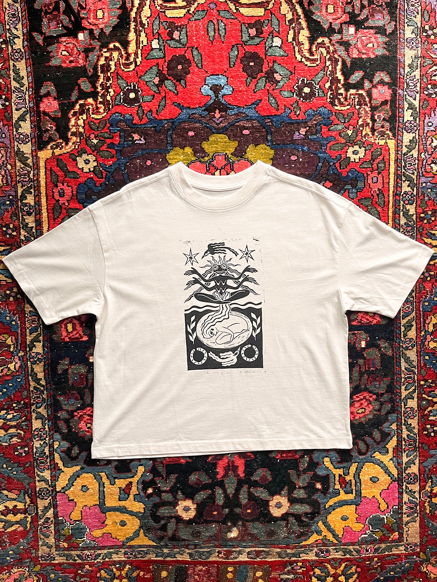 Seed of Change Handprinted Boxy T-shirt Women