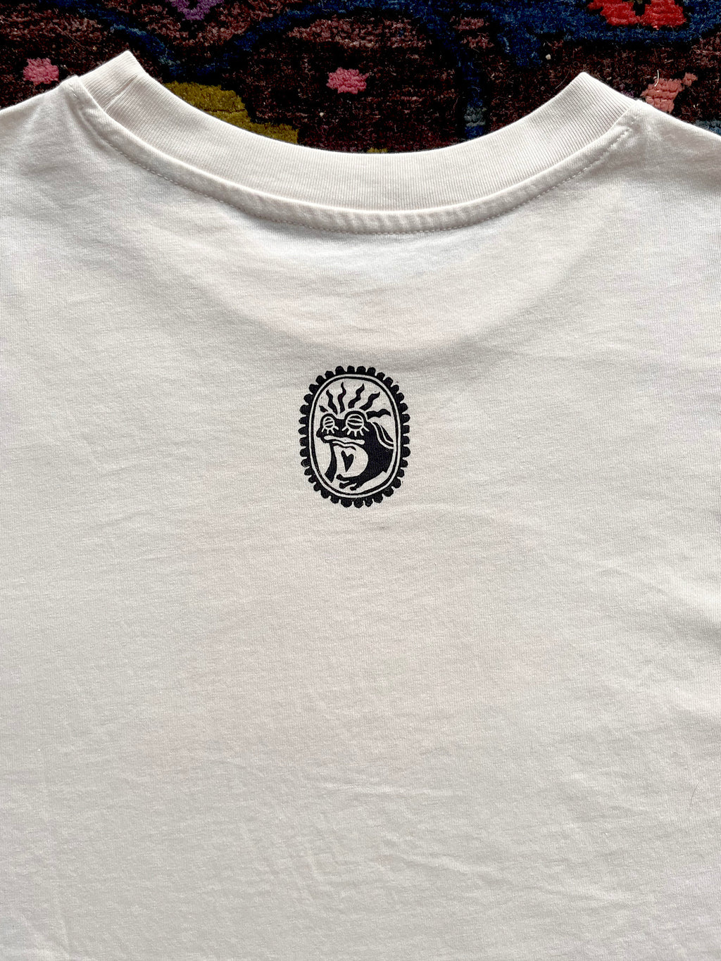 In Embrace of Thoughts Handprinted Boxy T-shirt Women