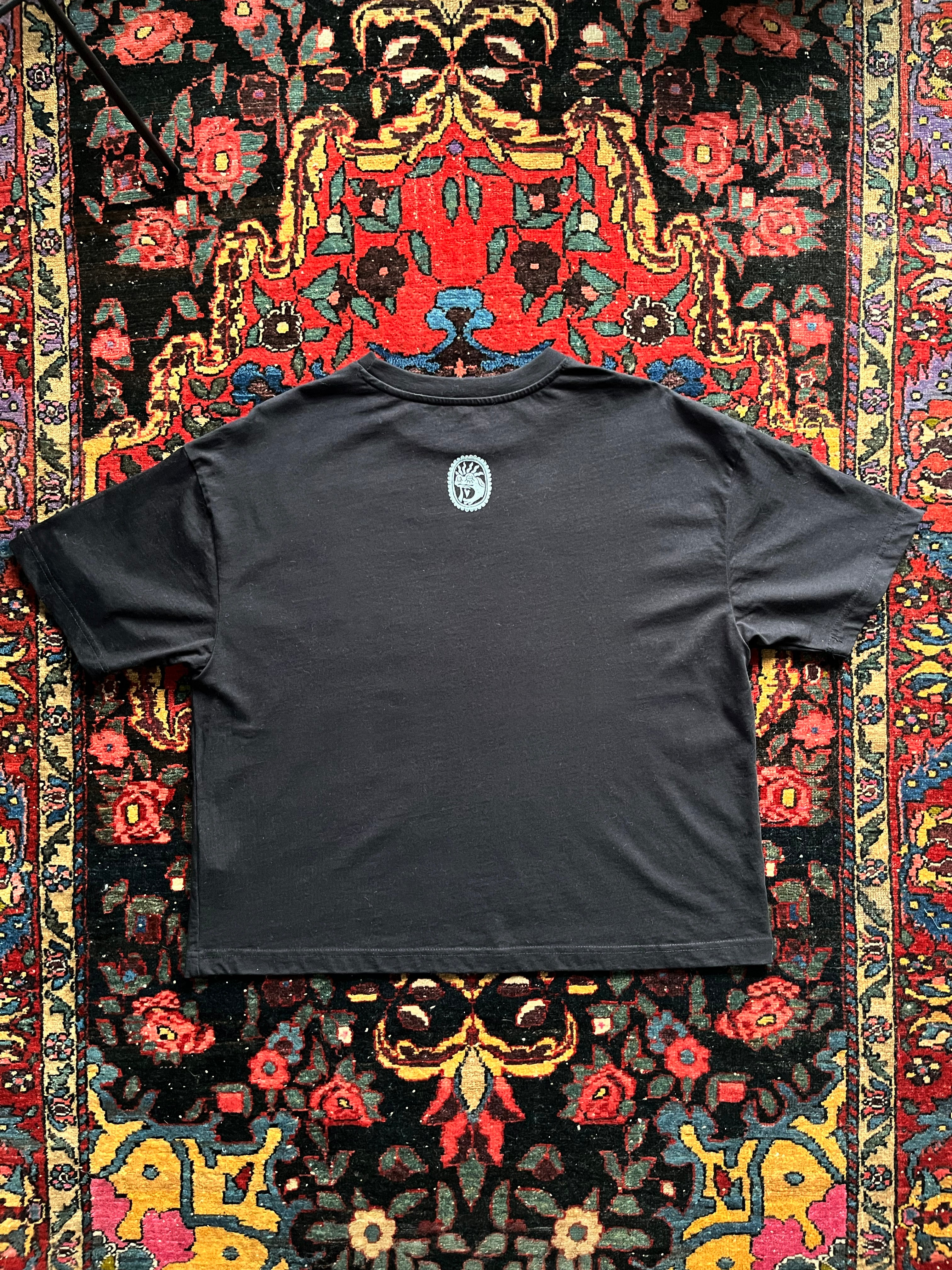 In Embrace of Thoughts Handprinted Boxy T-shirt Women